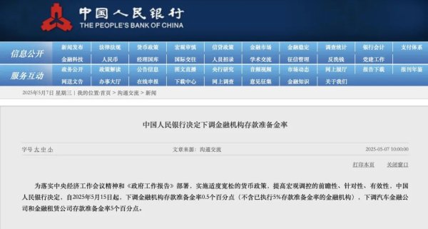 配资坊股票配资网址 央行官宣！下周四降准！历次调准后的A股表现
