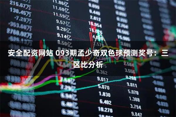 安全配资网站 093期孟少奇双色球预测奖号：三区比分析